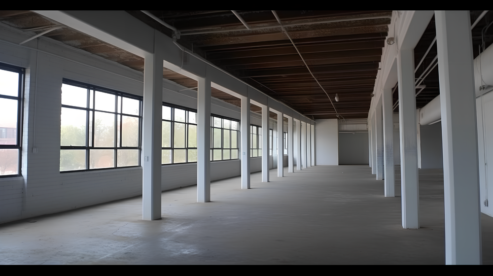 現(xiàn)代空曠的商業(yè)建筑材料